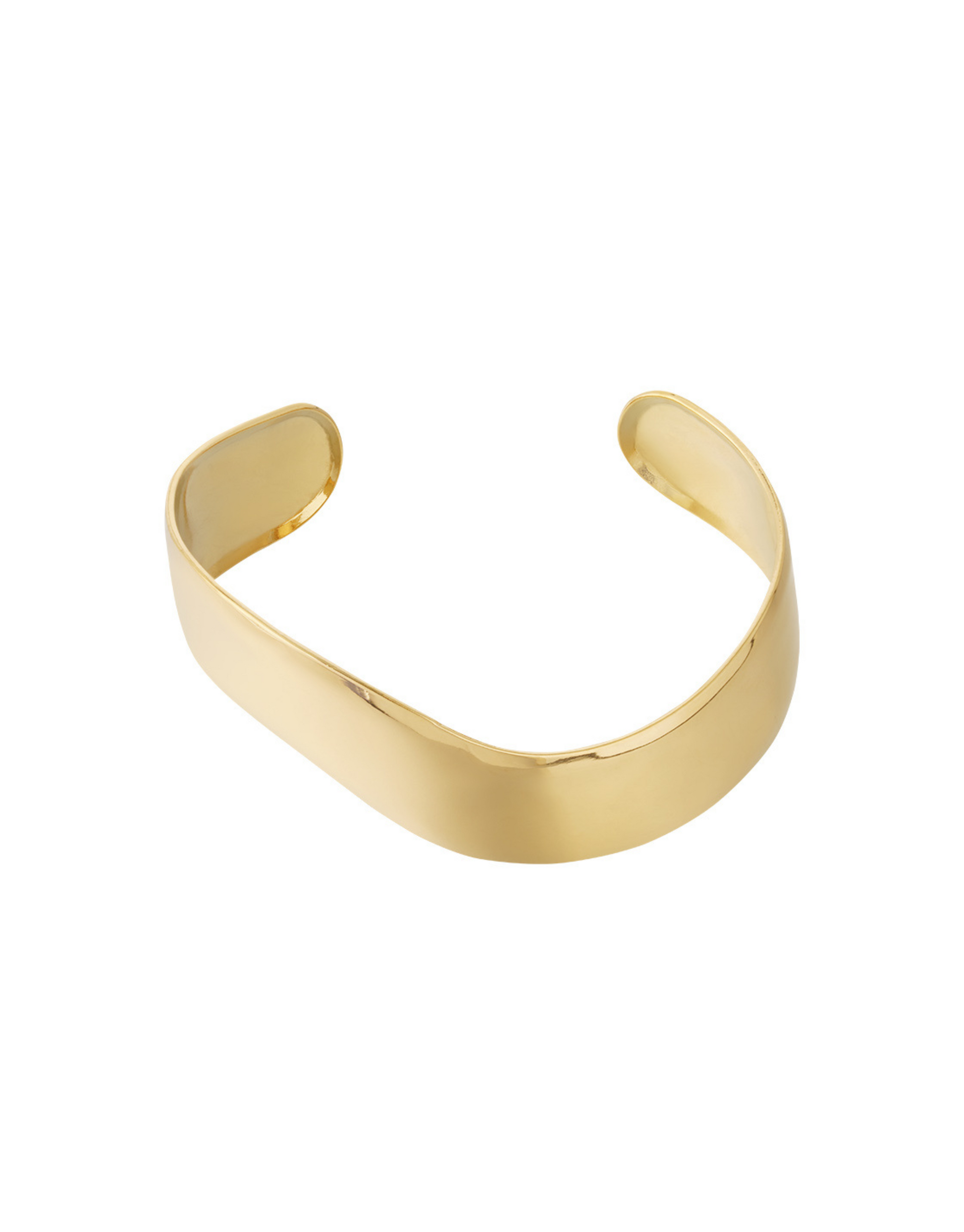 Smukt og elegant banglet i guld.