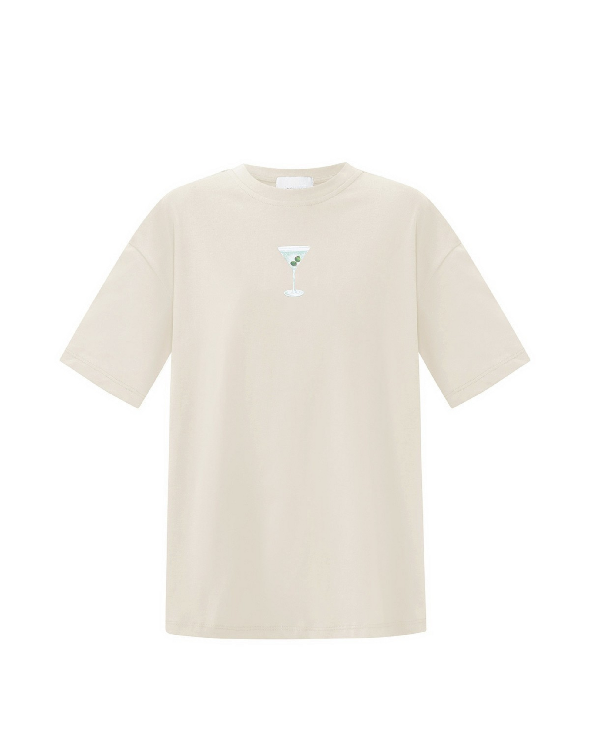 Skøn oversized t-shirt i 100% bomuld med cocktail print.