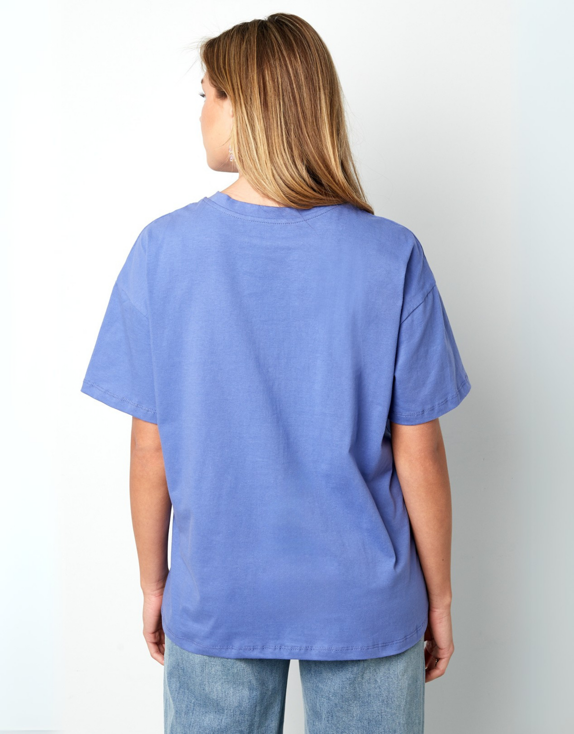 Skøn oversized t-shirt i den lækreste farve med print.