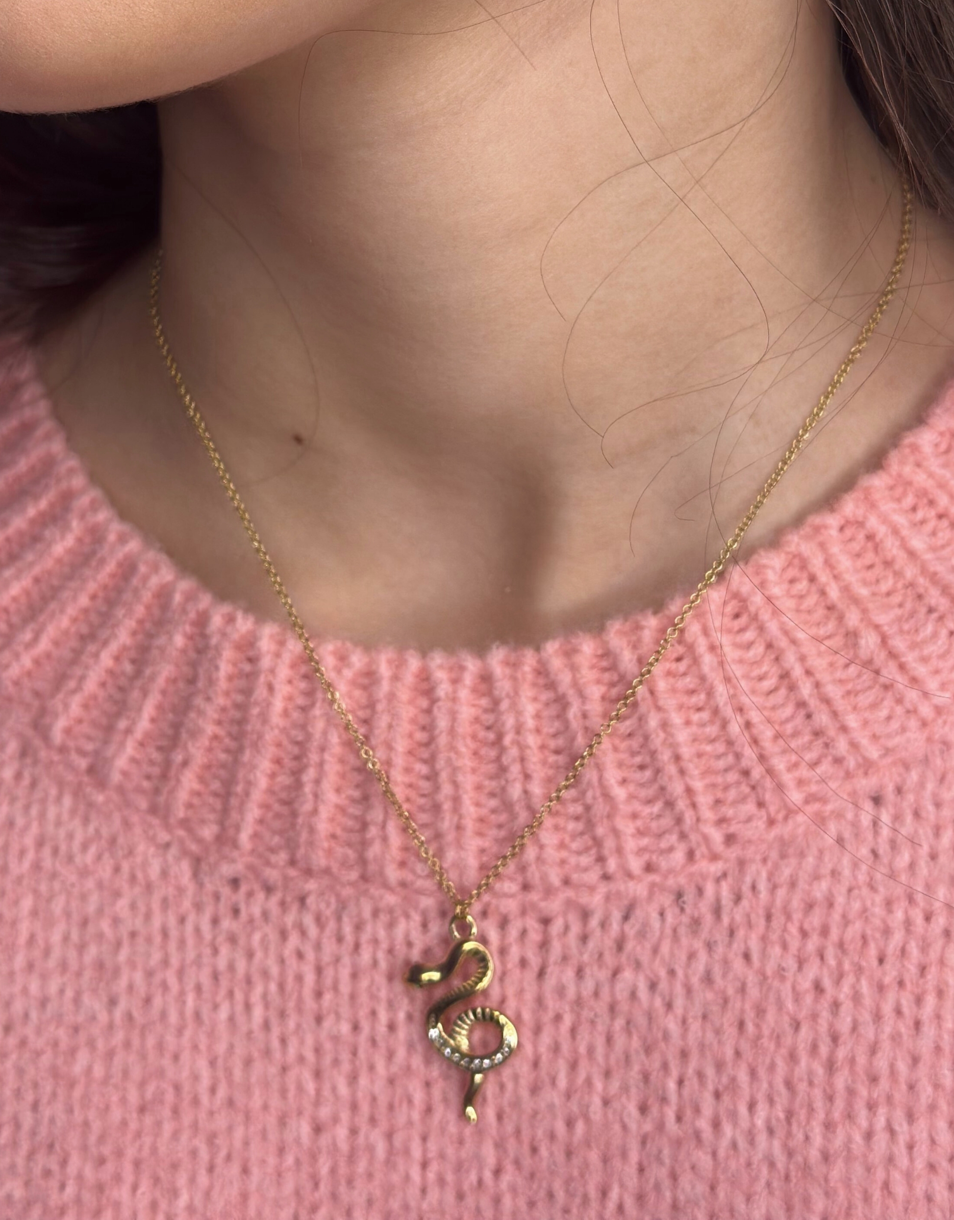 Smuk halskæde med slange.