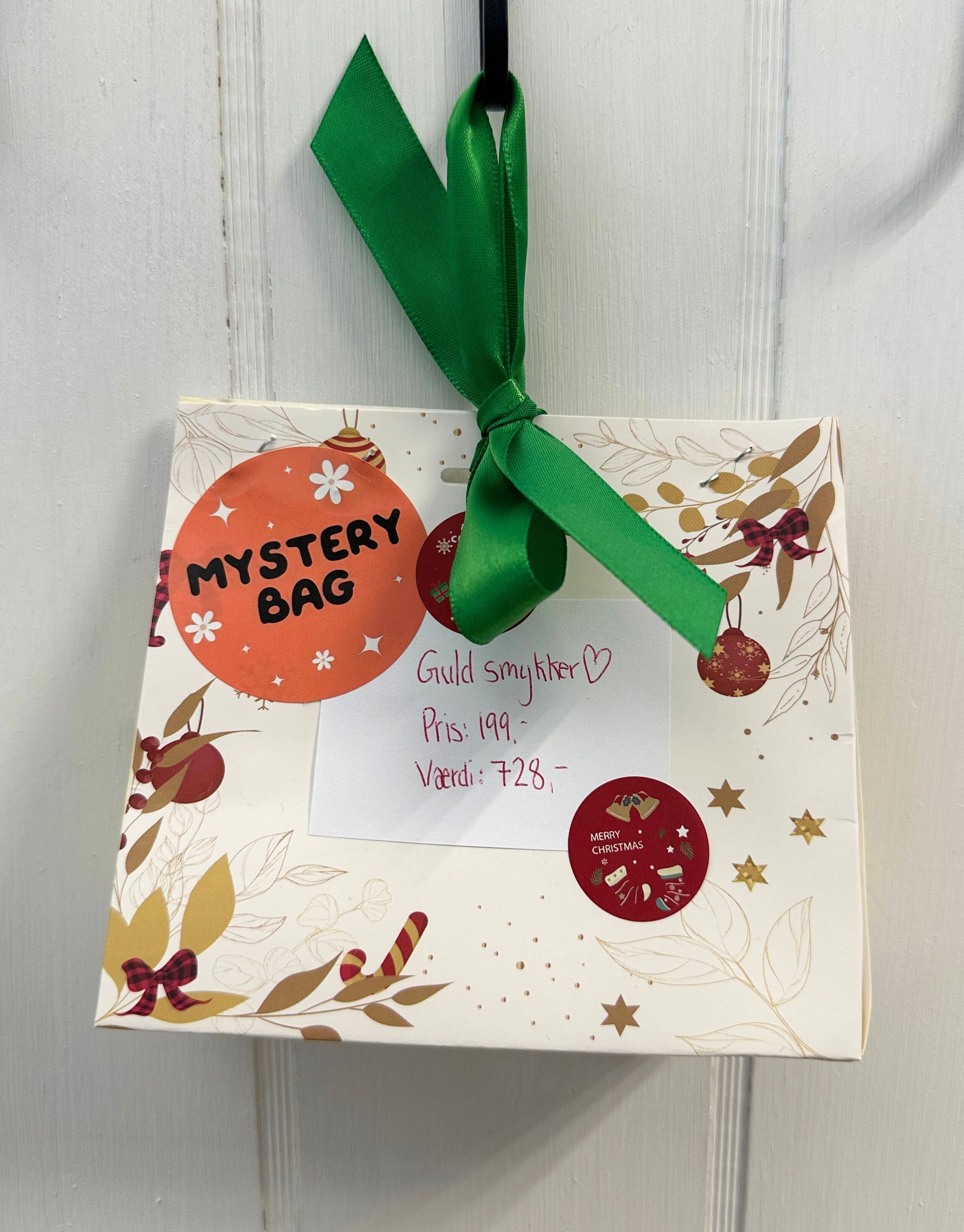 Mystery bag med guld smykker til kun 199,- men du får altså værdi for 728,- 