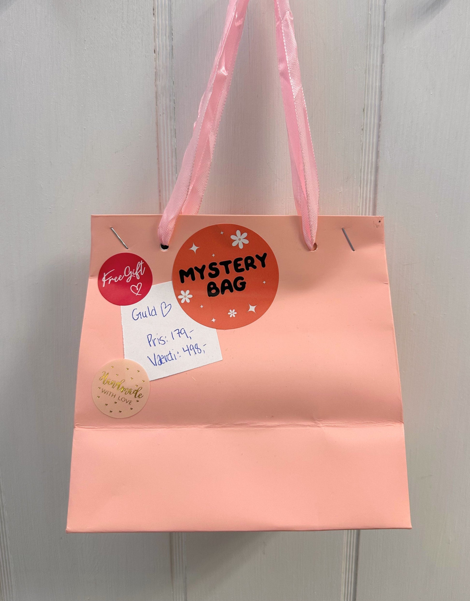 Mystery bag med guld smykker til kun 179,- men du får altså værdi for 498,-